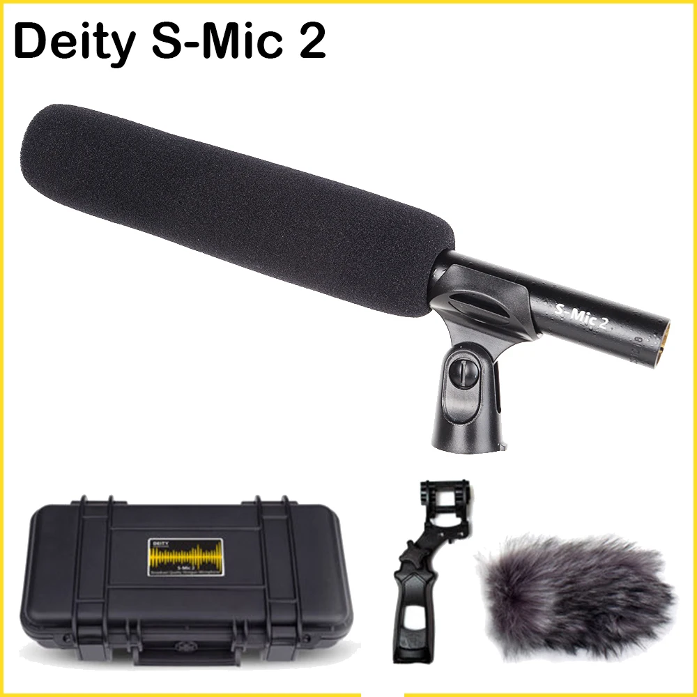 Aputure Deity S-Mic 2 Super Sensitivity Directional Shotgun Microphone For Camera Low-noise Condenser Professional Accessories