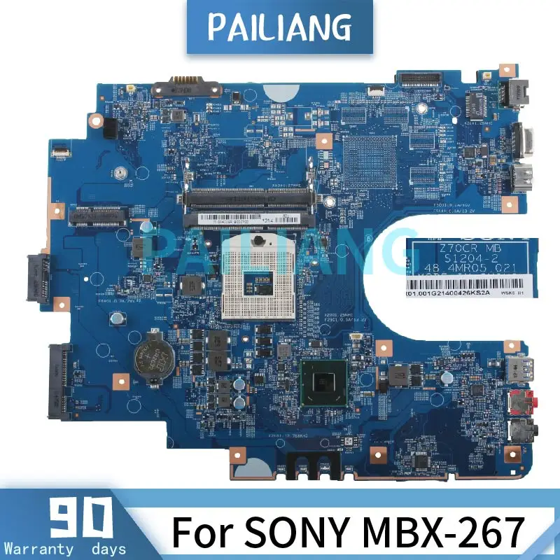 

For SONY MBX-267 Laptop motherboard S1204-2 A1884318A SLJ8E HM75 DDR3 Notebook Mainboard Full Tested