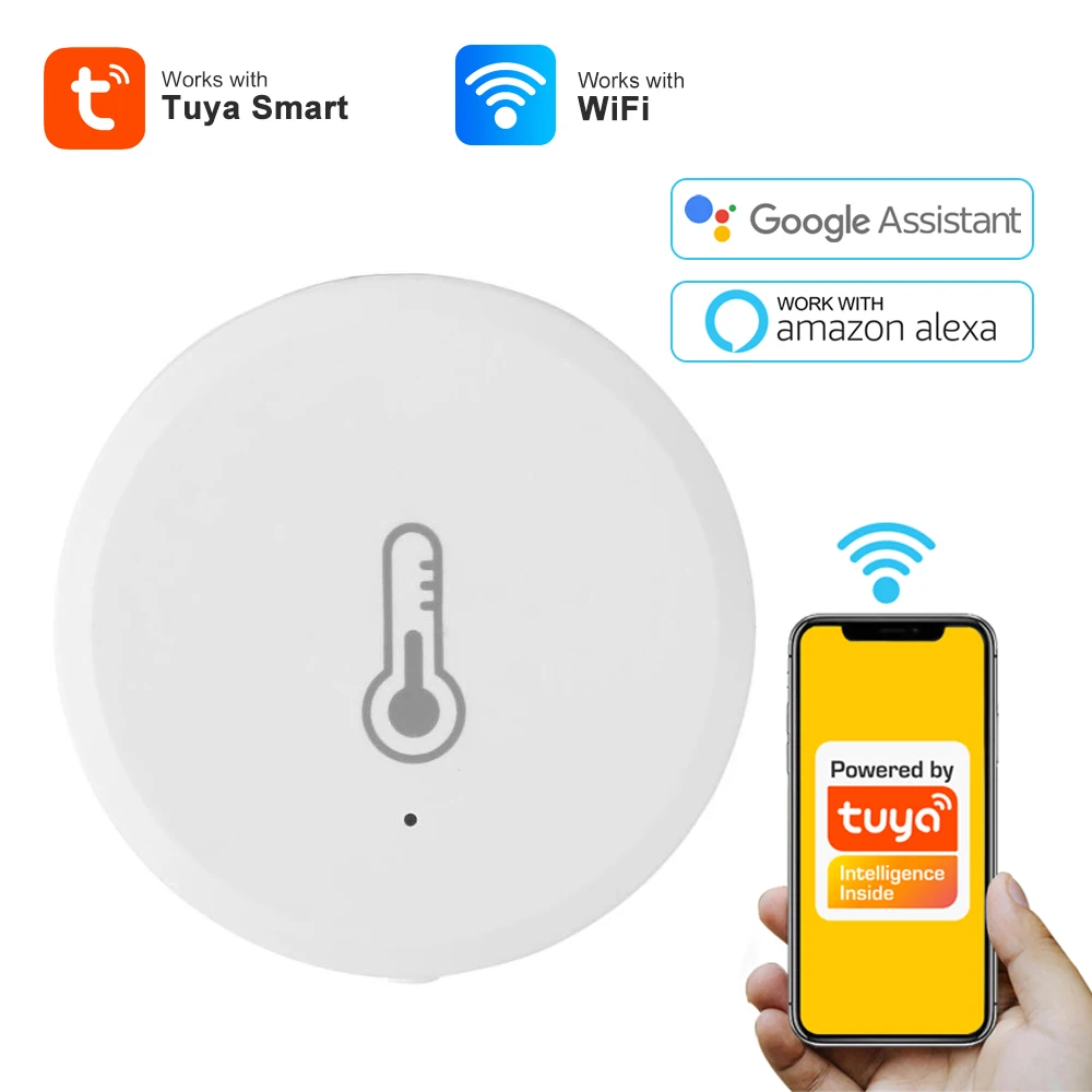 Tuya Smart ZigBee Smart อุณหภูมิความชื้นเครื่องวัดอุณหภูมิเครื่องวัดอุณหภูมิในร่ม USB Charge ทำงานร่วมกับ Alexa Google Smart Life