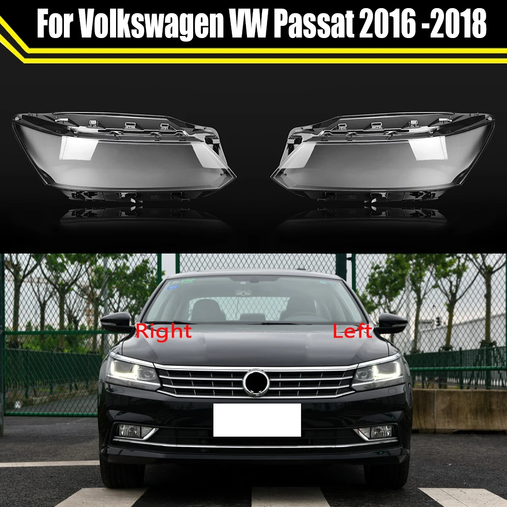 

Car Headlight Shell Lamp Shade Transparent Cover Headlight Headlamp Lens Cover For Volkswagen VW Passat 2016 2017 2018 Lampcover