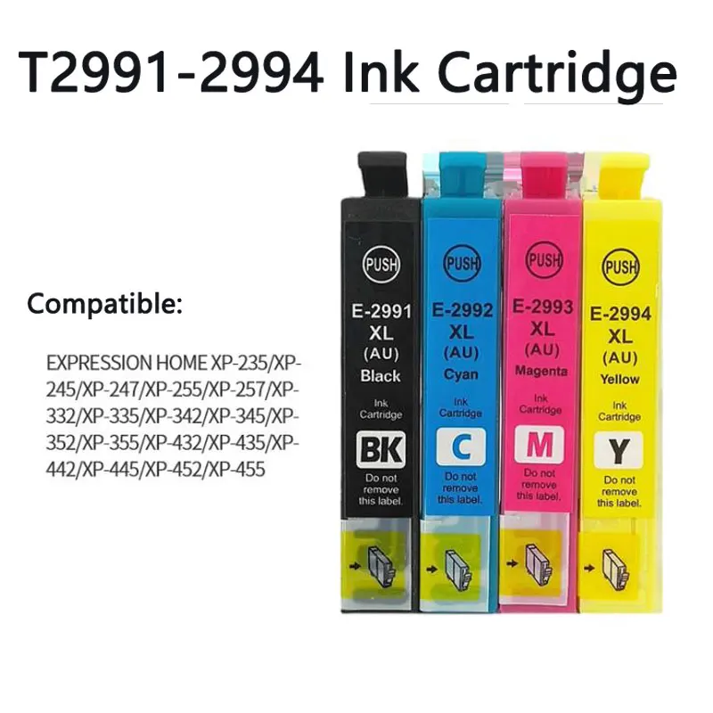 Compatible for Epson 29XL T29XL T2991  ink cartridge for XP-352 XP-355 XP-432 XP-435 XP-442 XP-445 XP-452 XP-455 Printer