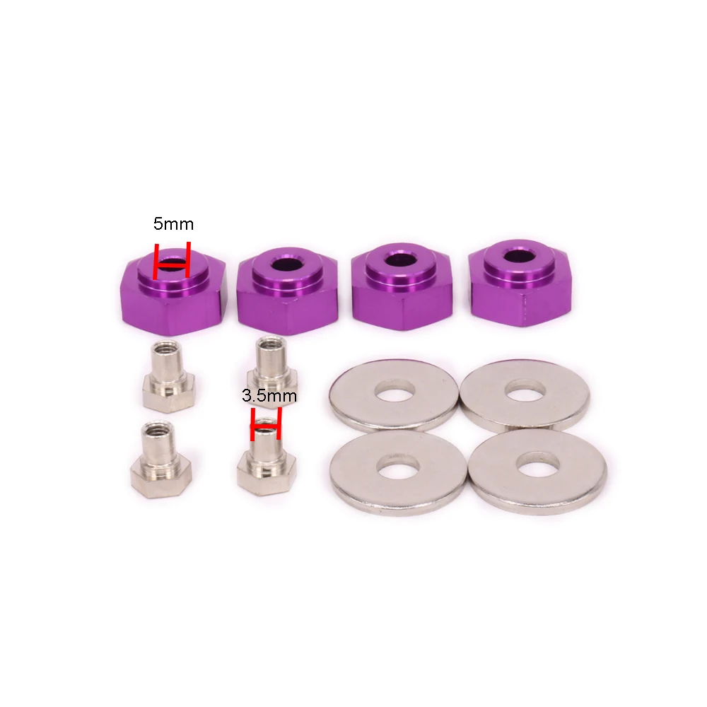 6061 alloy Wheel Hex Converter from 12mm to 17mm for RC hobby model car crawler upgrade parts