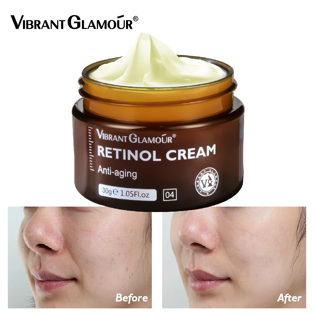 VIBRANT GLAMOUR Retinol Face Cream Buy3 Get 1 Anti Wrinkle Firming Lifting Improve Fine Lines Whitening Moisturizing Brightening