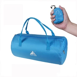 Bolsa de gimnasio impermeable de nailon plegable para hombres y mujeres, bolsa de entrenamiento deportivo, portátil, de gran capacidad, bolso deportivo para exteriores