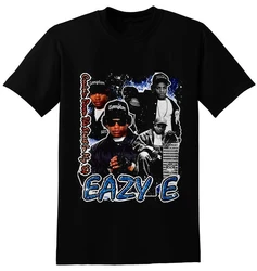 Eazy E Rap Hip Hop Vintage Short Sleeve Black T Shirt S-3XL Anime Tshirt Pulp Fiction