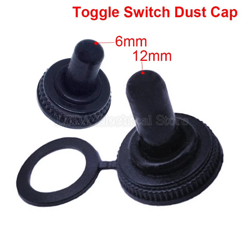 10Pcs 6mm/12mm Rubber Waterproof Cover Hat Boot Cap Dust Proof Water Proof Protect For MTS/E-TEN Mini Toggle Switch