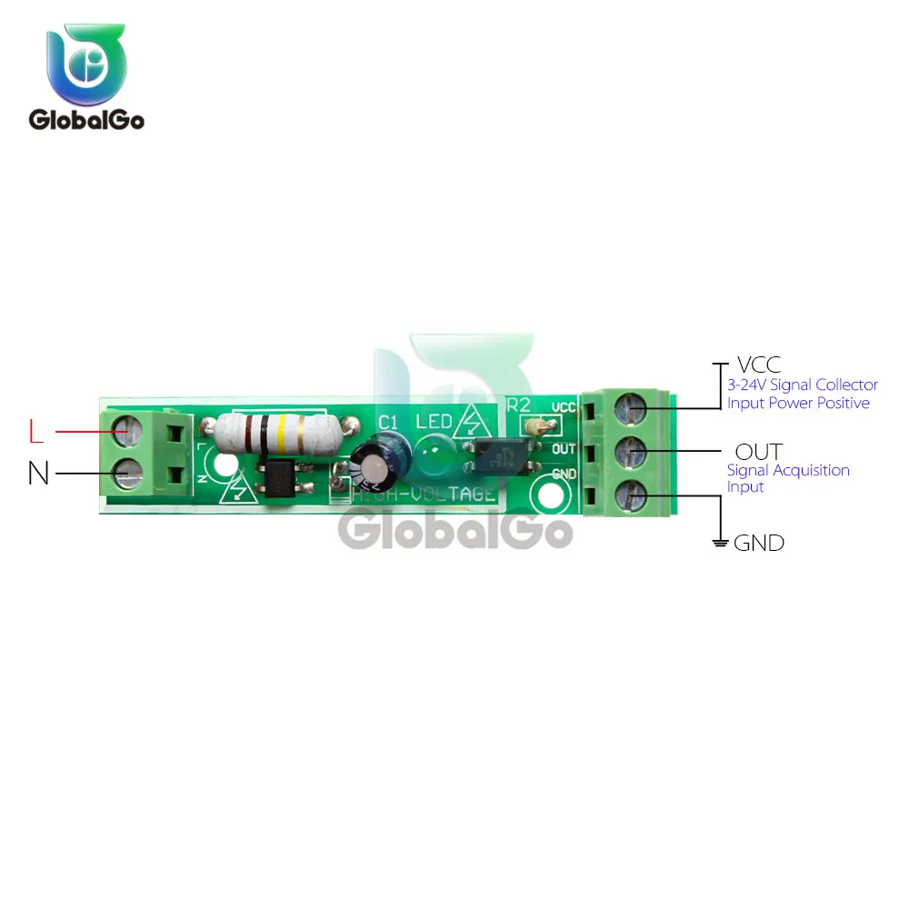 1 way 220V Optocoupler Isolation Relay Module