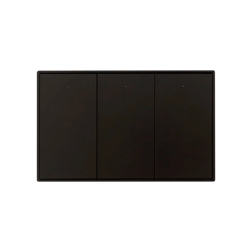 Zemismart Zigbee Smart Wandlichtschalter Funktioniert mit Tuya mit Neutral 1, 2, 3, 4-Gang-Schwarzunterbrecher Alexa Google Home Smartthing