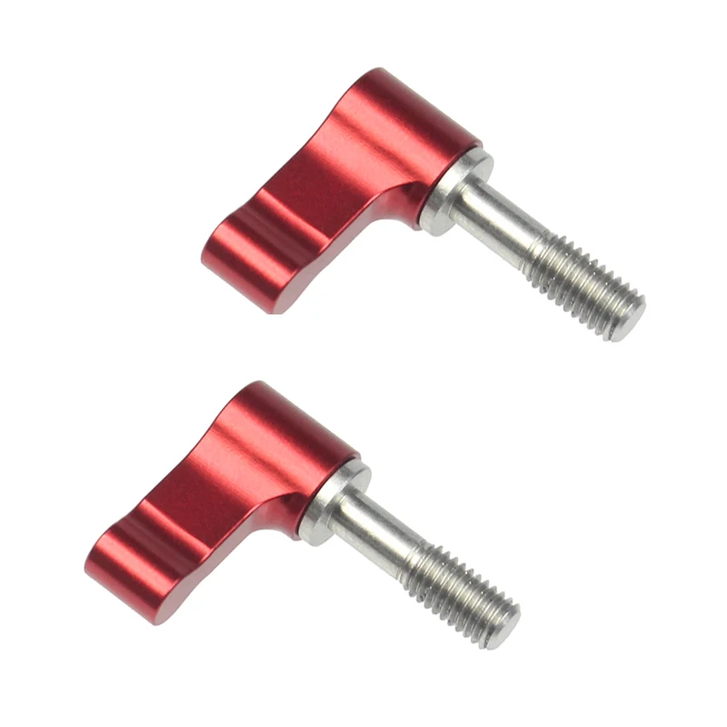 2Pcs CNC M5*17mm Clamping Lever Clamping Handle Screws Adjustable Handle Locking Thread Knob for Photographic Camera Accessories