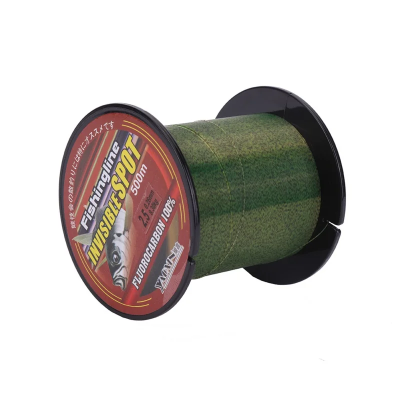 500m Invisible Fishing Line Speckle Fluorocarbon Coating Fishing Line 0.10mm-0.50mm 3.8LB-21LB Super Strong Spotted Line