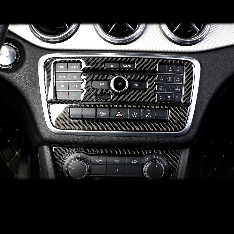 For Mercedes Benz A Class W176 GLA X156 CLA Accessories Car Interior Air Conditioning CD Console Panel Cover Trim Car Styling