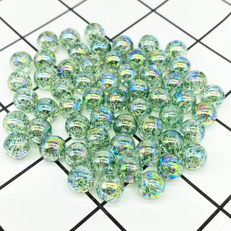 50pcs 8mm AB Color Round Acrylic Bead Loose Spacer Beads For Jewelry Making DIY Bracelet #ZZ04