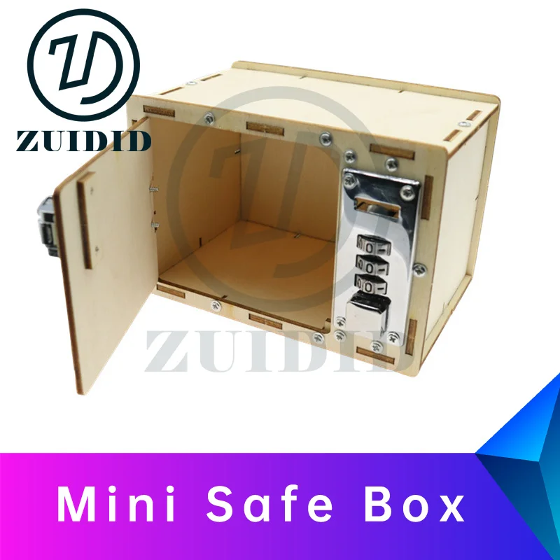 ZUIDID escape room Mini Safe Box enter the correct password and pull the button to open the box and get clues inside