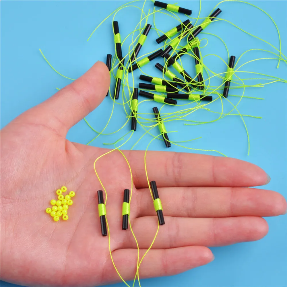 50 Stück Bobber stoppt zum Angeln schwimmt Slip Bobber Stopper zum Angeln Bobber schwimmender Stopper für Salzwasser-Rig Angelgerät