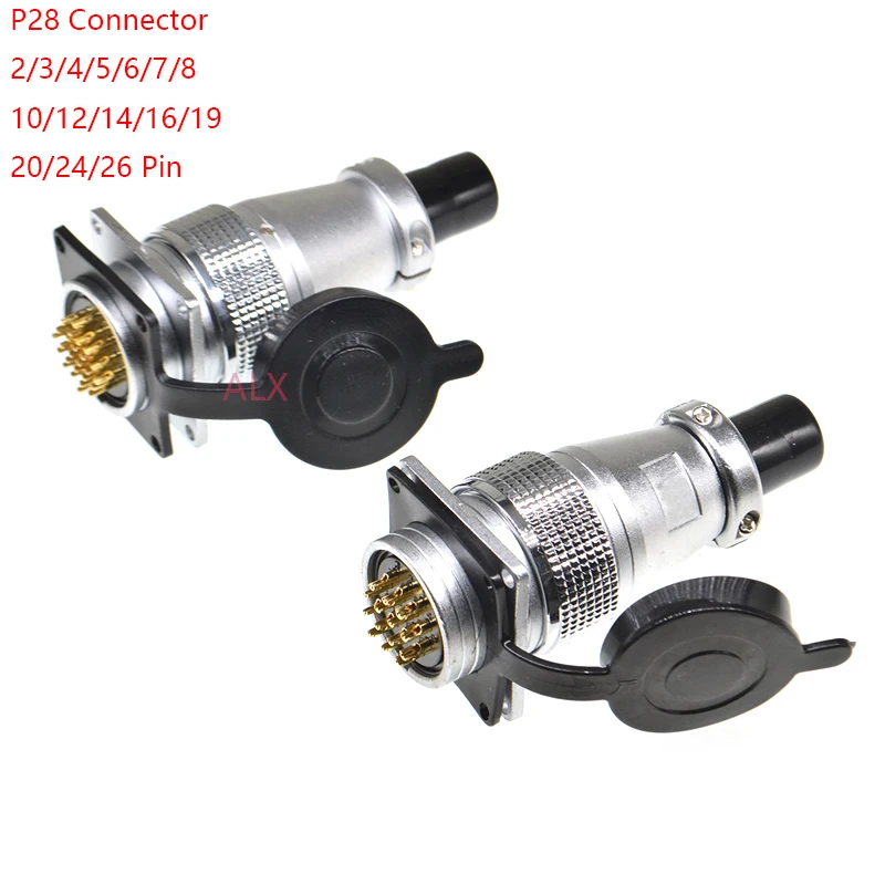 1Set WS28 P28 Aviation connector 2/3/4/5/7/8/10/12/16/17/20/24/26 Pin Connector aviation FEMale Plug male Socket plug connector