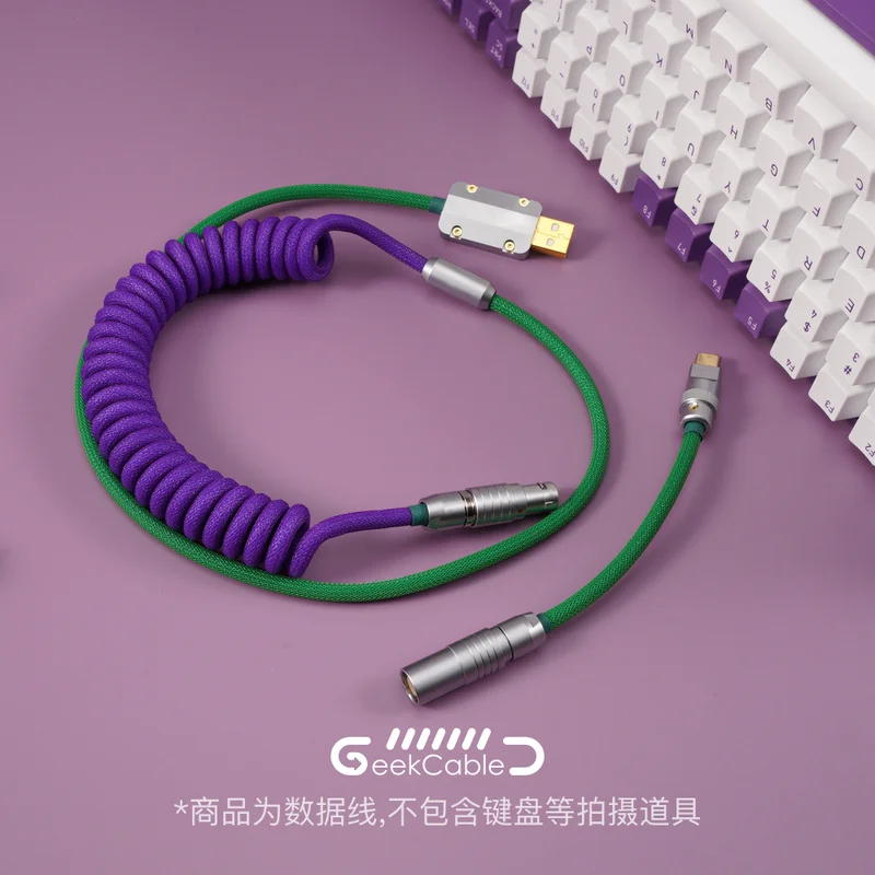 GeekCable Handmade Customized Mechanical Keyboard Data Cable For IQUNIX Theme SP Keycap Line F96 Joker Colorway