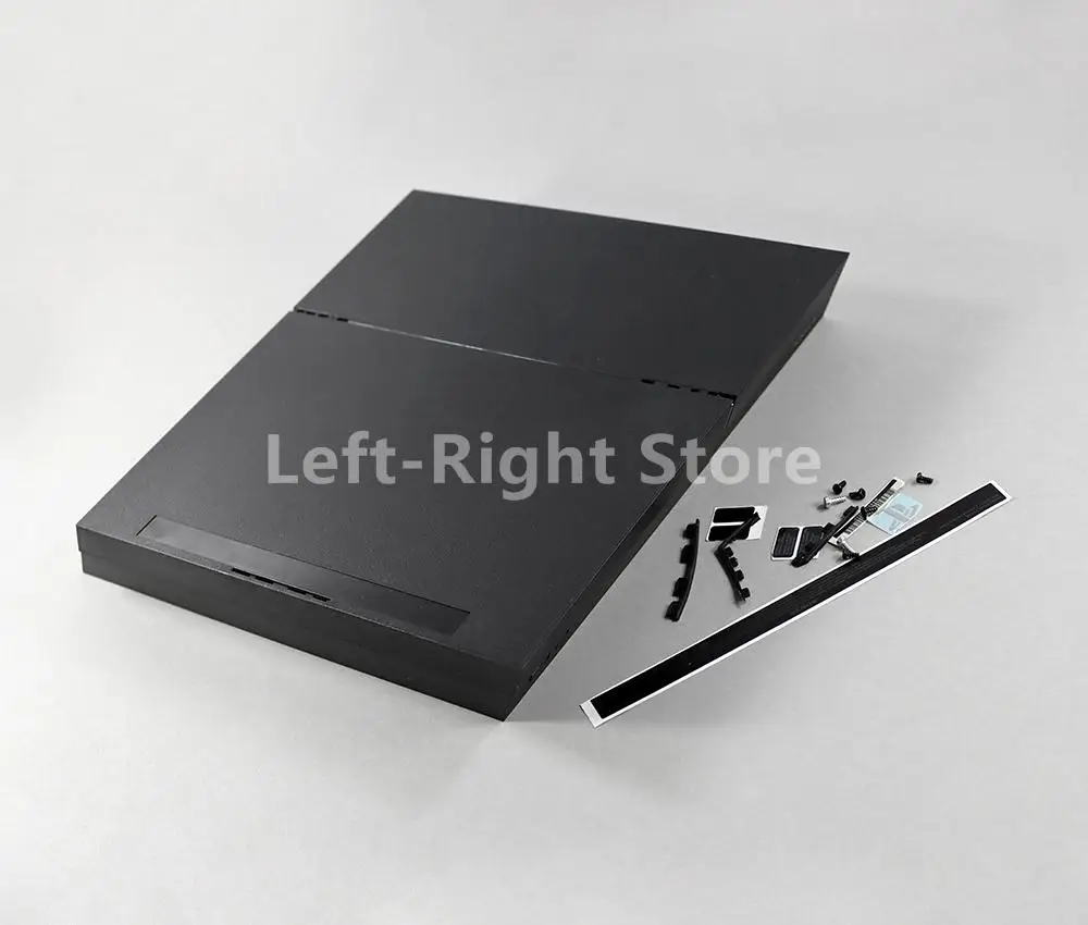 1 مجموعة الإسكان الكامل ل PS4 1000/1100 وحدة التحكم أسود اللون وحدة التحكم الإسكان حالة منزل شل لديها شعار ل PS4 1100 1000 #2