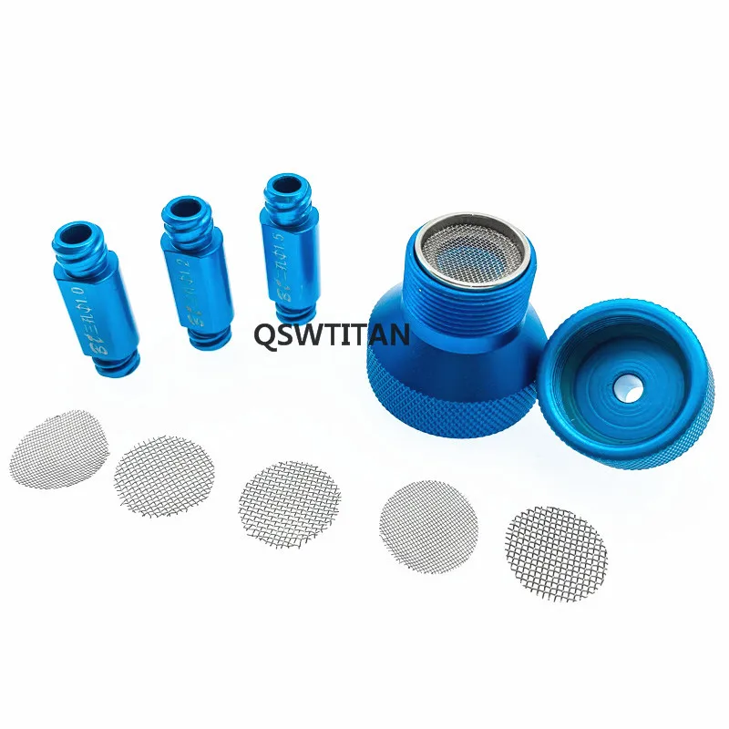 Nano Conversion Kit Nano fett filter set Kosmetische werkzeuge Nano fett transfer Patronen kit für Fettabsaugung Werkzeuge Gold Blau-mesh