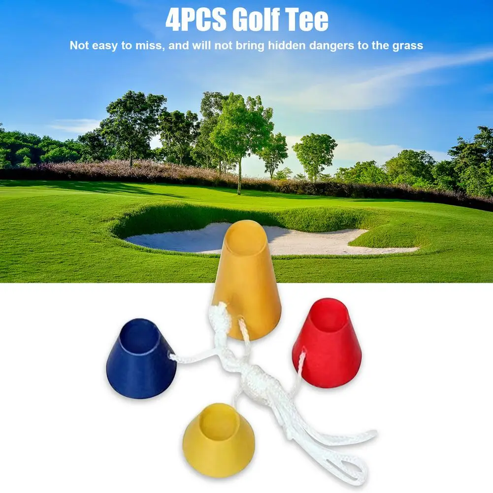 4 Cao Su Chất Lượng Cao Tee Golf Mùa Đông Bóng Đinh Đào Tạo Thực Hành Với Dây Bóng Golf Giá Đỡ Thả Tàu Golf phụ Kiện