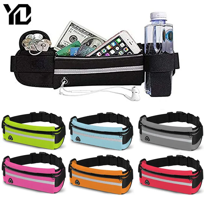 Waterproof Run Waist Belt Bag Men Women Sports Bag Cycling Running Gym Belt Bag Male Bag Waist Bag Sports Fanny Pack Jogging Bag