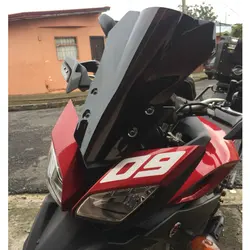Motorcycle Double Bubble Windshield WindScreen Screen For 2015 2016 2017 Yamaha FJ 09 FJ09 MT09 MT-09 Tracer 900 Smoke Black