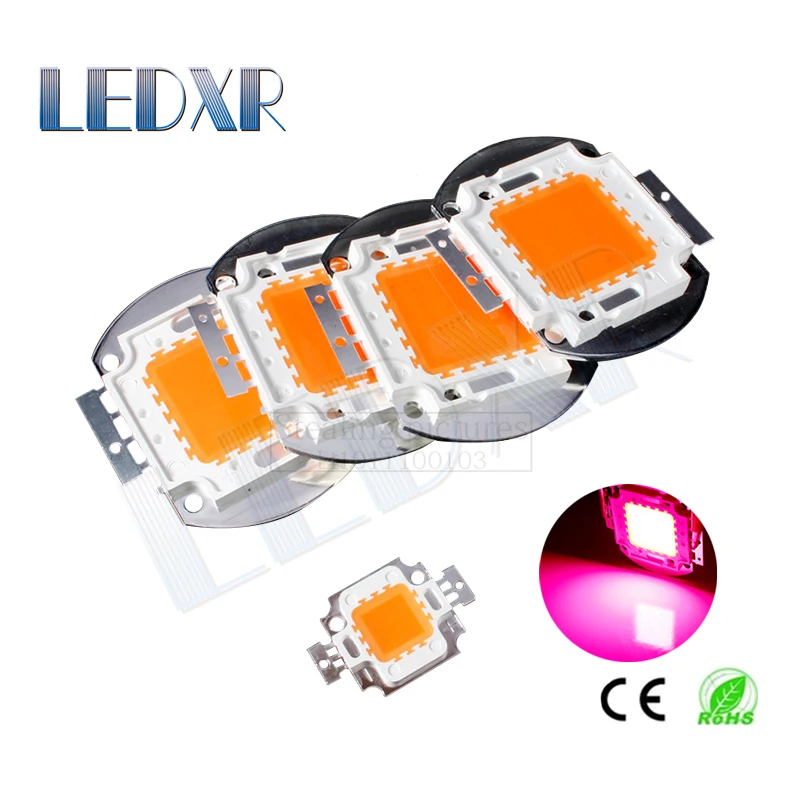 High-power LED COB integrated light source 10-100W full spectrum LED lamp beads 380-840nm integrated plant light growth light