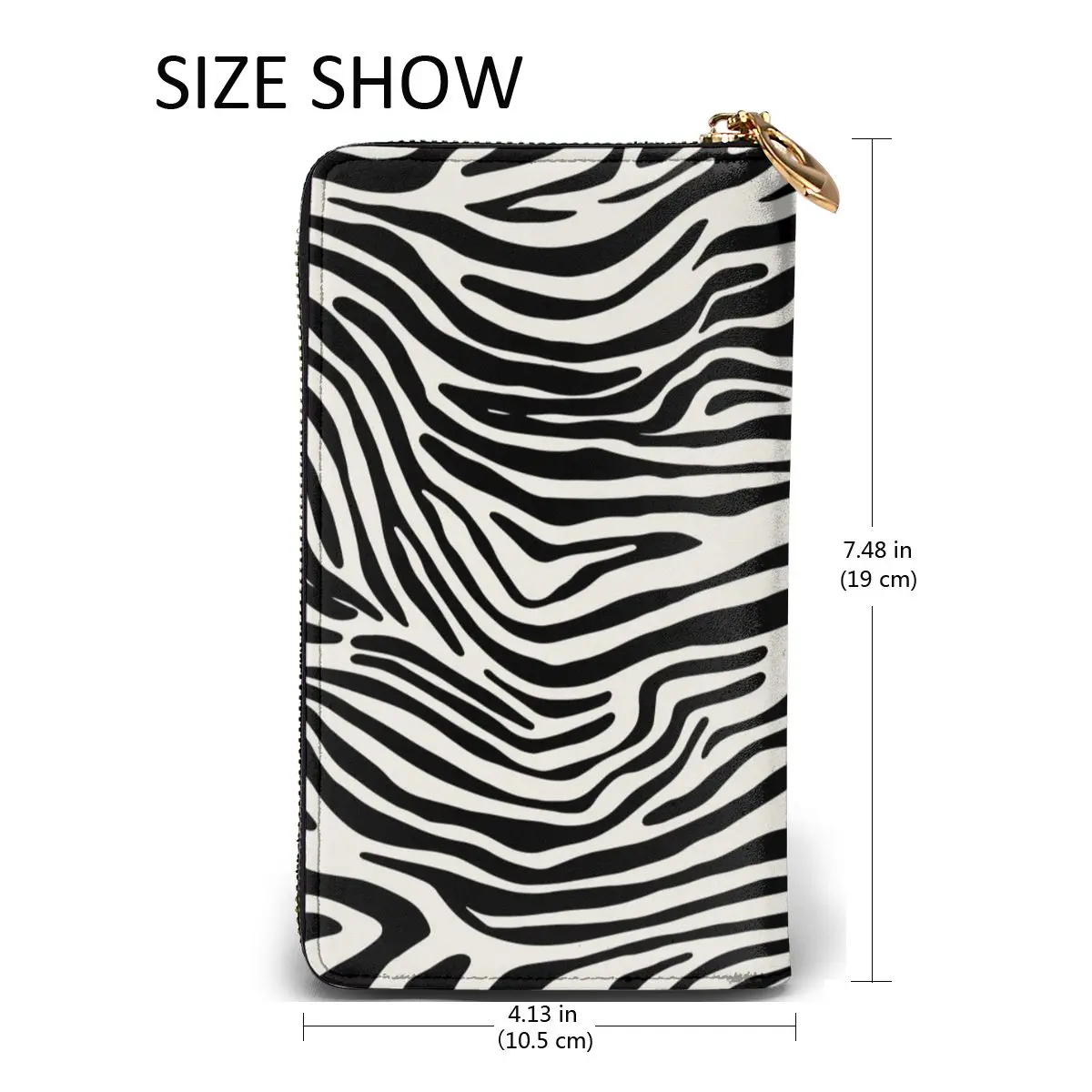 Women Wallets Genuine Leather Card Wallets Zebra Pattern Leather Luxury Clutch Bag Womens High Quality Girls Coin Purses