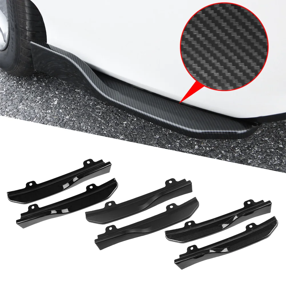 

2Pcs Car Rear Bumper Air Spoiler Splitter Side Body Trim Wing Decoration ABS For 2018 2019 2020 Honda 10th Accord