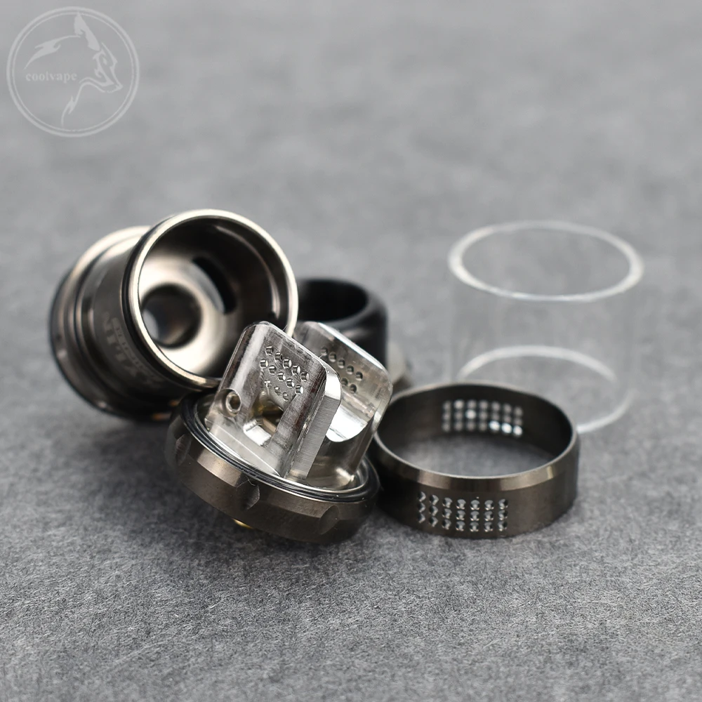 Kylin Mini V2 RTA Atomizzatore 316ss Bobina singola 3 ml/5 ml capacità 24,4 mm Serbatoio per sigaretta elettronica ricostruibile con filettatura 510 vs Zeus rta X Mesh