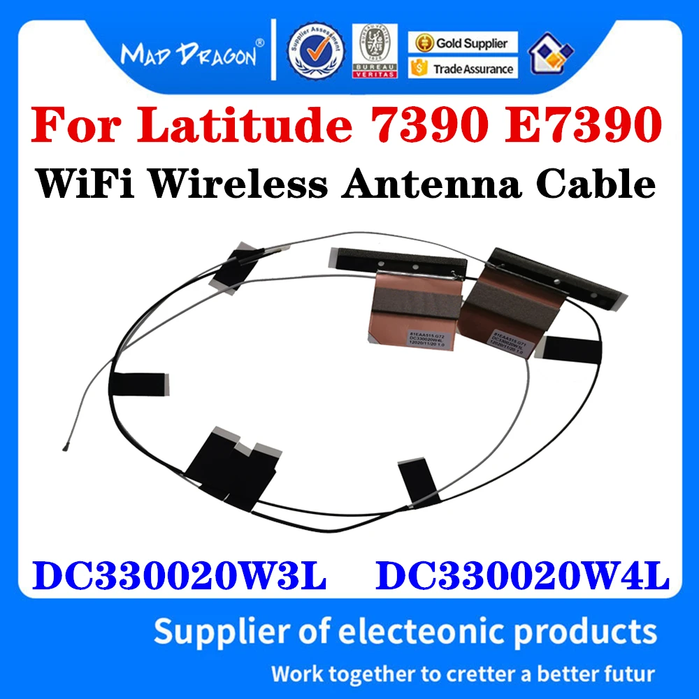 

New Original DC330020W3L DC330020W4L For Dell Latitude 7390 E7390 Laptop WiFi Connector Wireless Antenna Cable Line