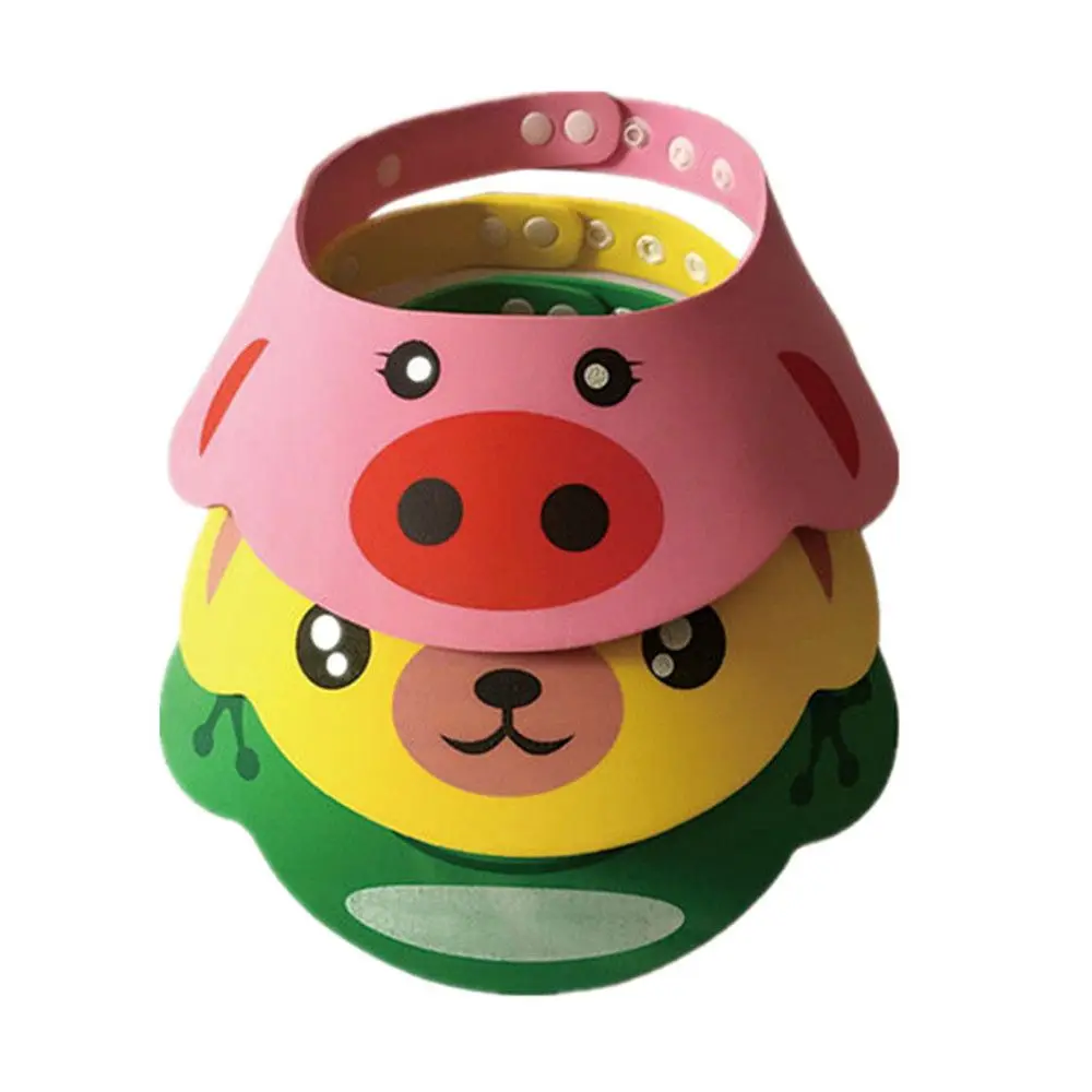 Toddler  Fashion Eye Protection Waterproof Adjustable Shampoo Cap  Shower Hat Bath Visor Wash Hair Shield