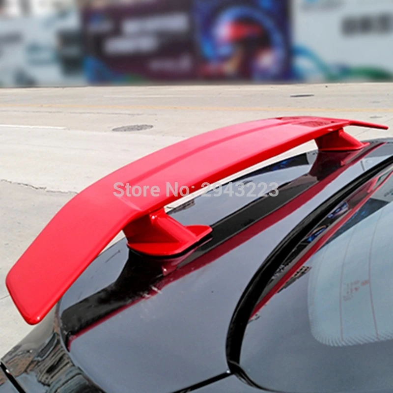 Car Styling ABS Plastic Unpainted Color Rear Roof Spoiler Tail Trunk Boot Lip Rear Wing For Hyundai Solaris 2011-2019