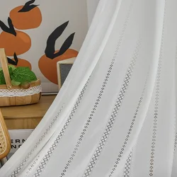 Japanese hollowed out curtain yarn living room bedroom hollowed out plum blossom curtain is translucent and opaque custom yarn