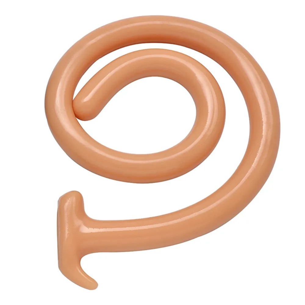 1M Long Anal Plug Soft Buttplug Prostate Massager Erotic Products Vaginal Stimulator Silicone Dildo Anus Sex Toys for Men Women