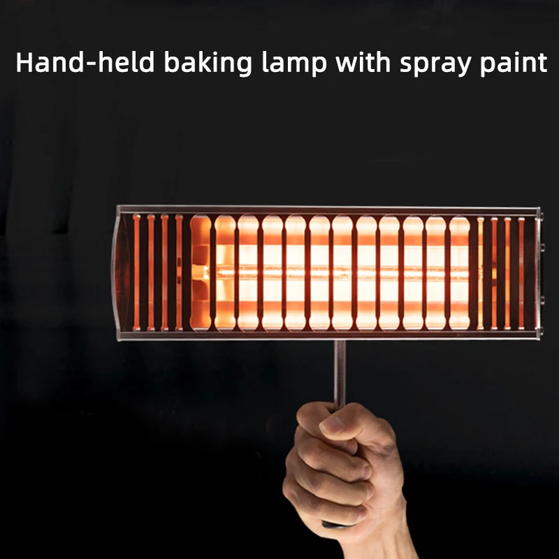 Lámpara Solar de prueba para hornear, película de aislamiento térmico para coche, pintura en aerosol, barniz para hornear infrarrojo de mano, 1000W, 220V
