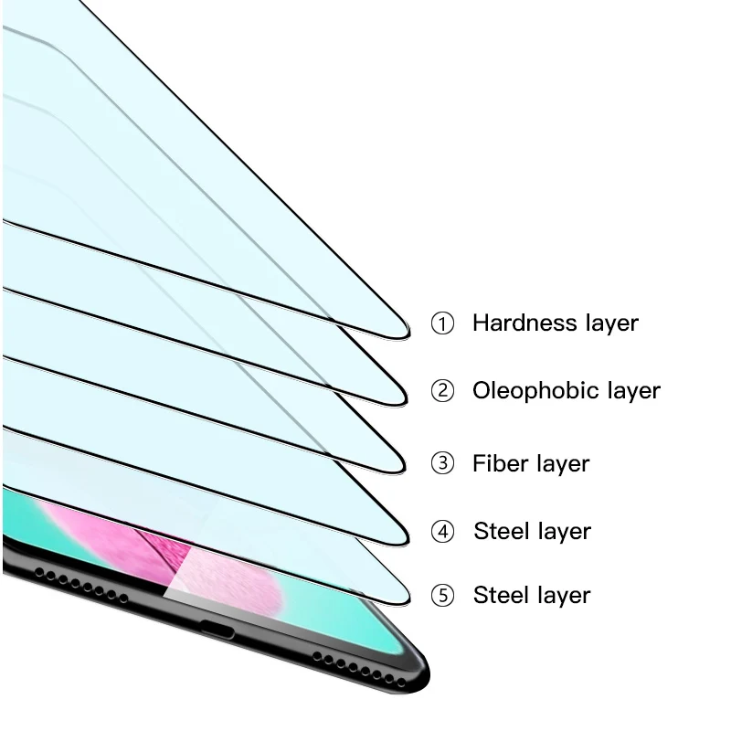 Full Cover Tempered Glass For Samsung Galaxy A03 A13 A23 A33 A53 A22 A32 A52 A72 A73 A51 A71 A21S A50 A70 Screen Protector Glass