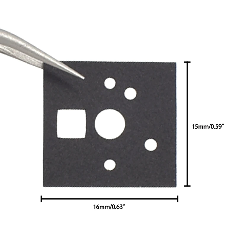 120 قطعة/الحزمة لوحة المفاتيح الميكانيكية بورون مادة رغوية ملصق تحويل فيلم رمح طوقا ملصق رمح العازلة سادة التوصيل الساخن