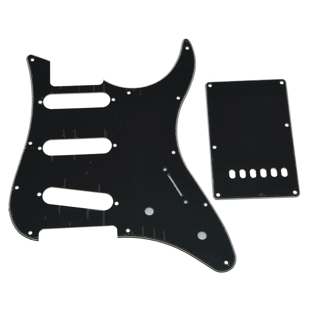 Black 3 Ply Guitar SSS Pickguard w/ Back Plate Screws for Yamaha PACIFICA Guitar Accessories Electric Guitar Part Dropshipping