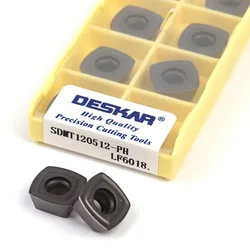 SDMT120512-PH SDMT150512-PH LF6018 Numerical Control External Turning Tools Lathe Milling Inserts Cutting Tools Stainless Steel