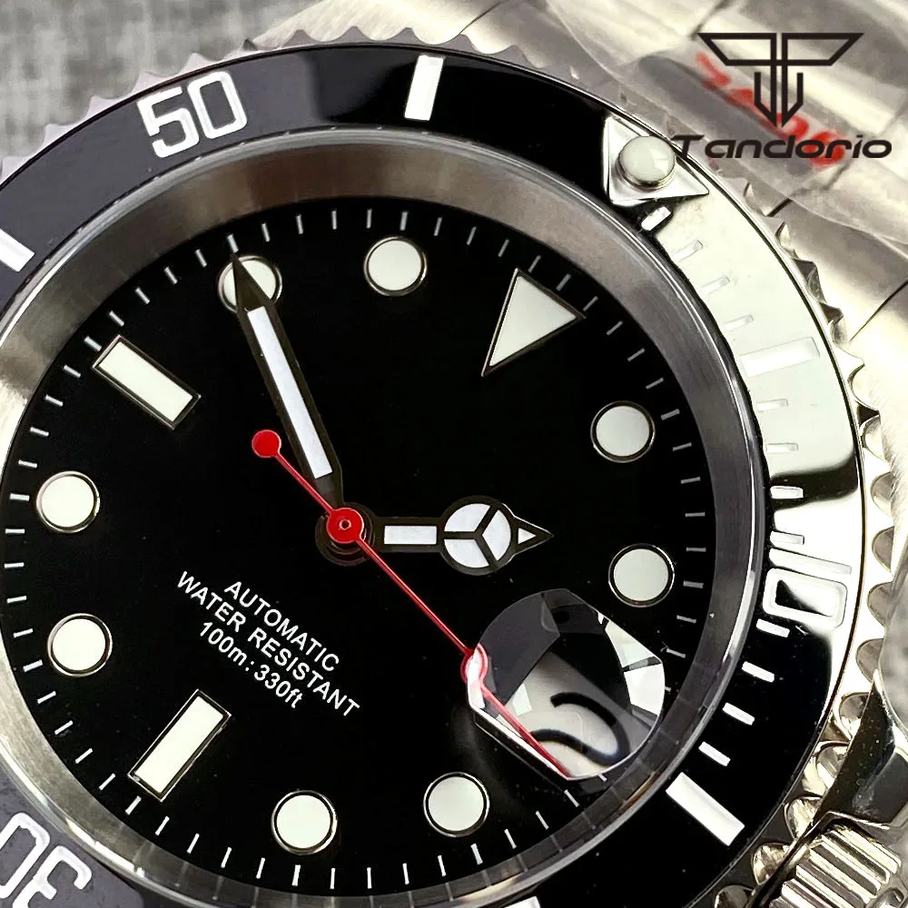 メンズアクティブウォッチ,自動巻き,日付,サファイア,クリスタル,セラミックベゼル,40mm,nh35a miyota minghu