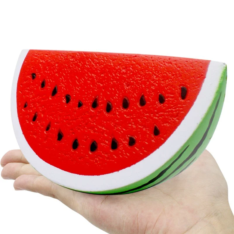 

Jumbo Kawaii Big Watermelon Squishy Simulated Fruit Slow Rising Bread Scented Squeeze Toy Stress Relief for Kid Xmas Gift