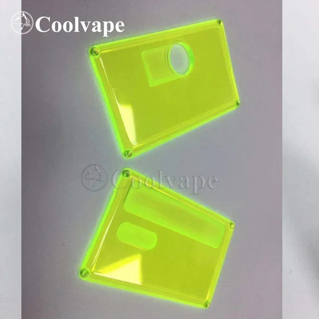 Coolvape sxk BB box pannelli/porte in acrilico trasparente glassato verde luminoso per scatola da billetta V4 scatola da d mod