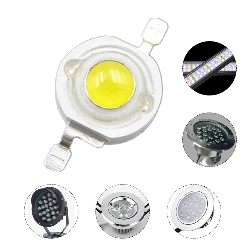 100pcs/LOT 3W Warm Natural Cool White 3500K 4500K 6500K 15000K LED Chip diodes lamp crystal bulb light lamp part