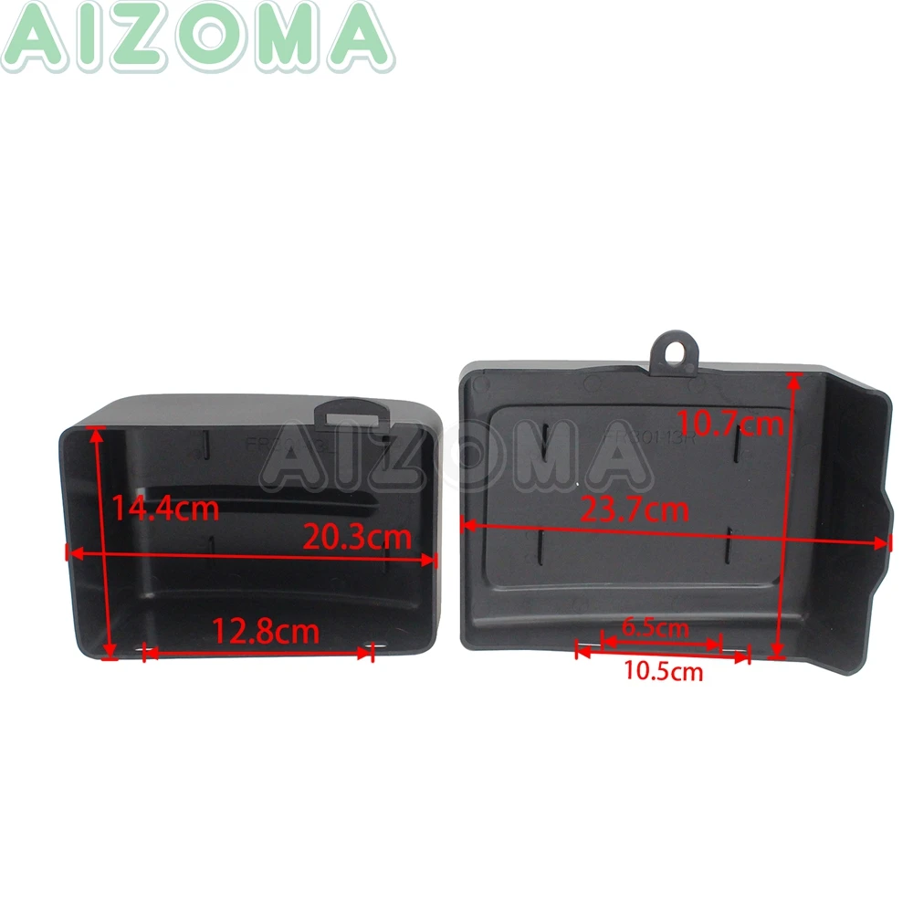 2pcs Motorcycle Battery Side Cover Protection Guards For Harley Dyna Fat Bob Switchback FLD 2012-17 Low Rider S FXDLS Wide Glide