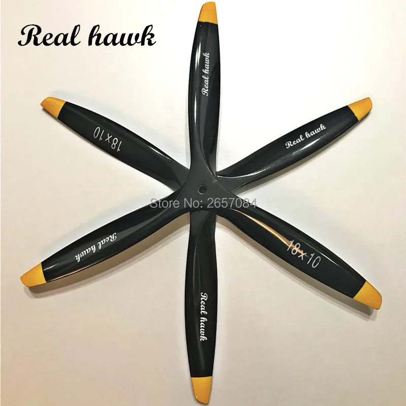 3 Blade 20x6/20x8/20x10/20x12 CCW or CW Black Wooden Propeller High Quality For Scale RC Gas Airplane Model RC parts