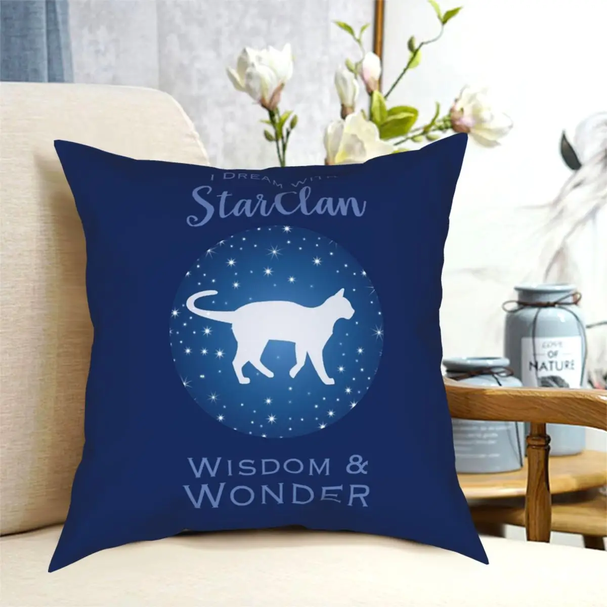 

StarClan Dreams Square Pillowcase Polyester Printed Decorative Throw Pillow Case for Home Cushion Cover 45*45cm