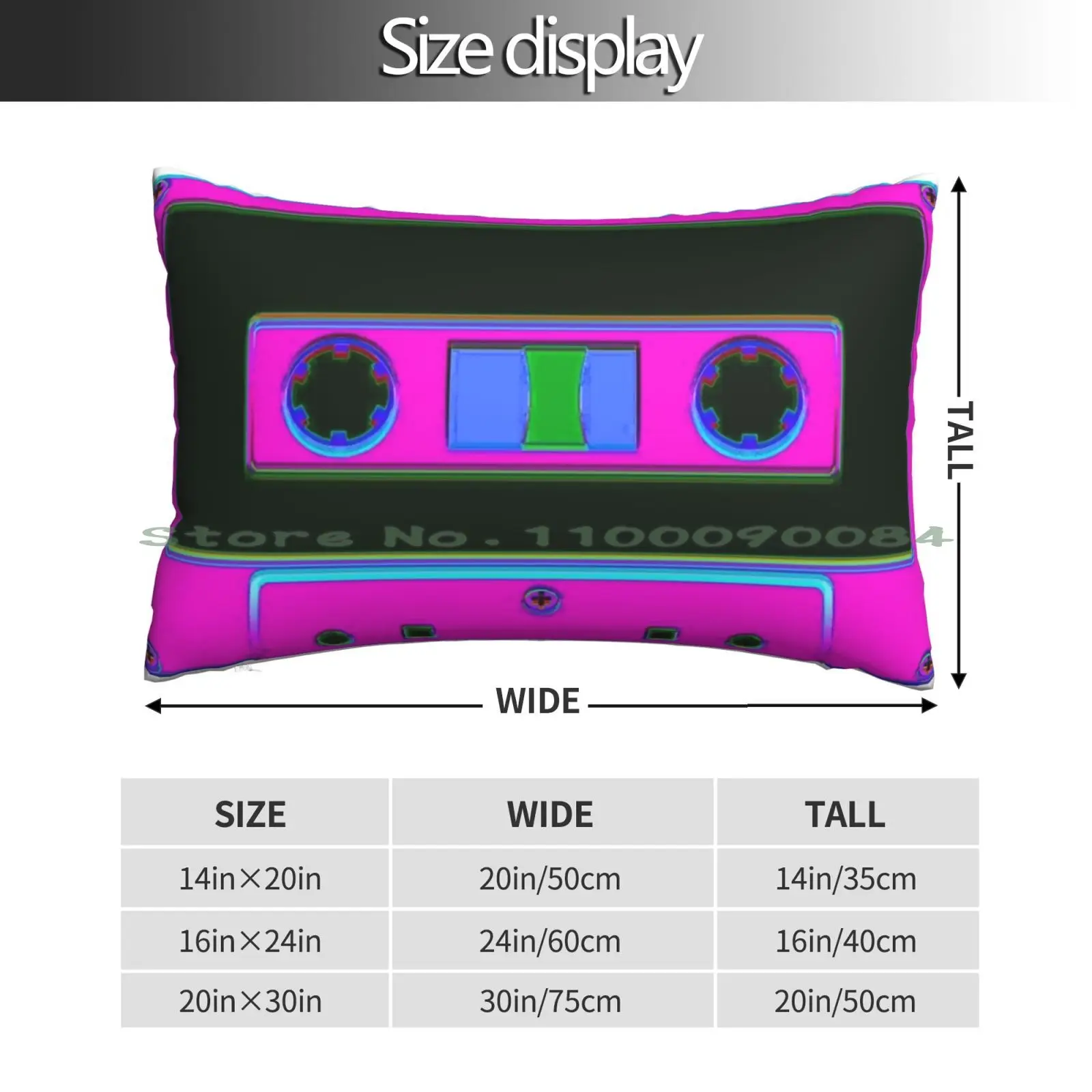 Cassette Tape Retro Pillow Case 20x30 50*75 Sofa Bedroom Guitar Amplifier Electric Guitars Blues Custom Vox Electric Bass Amp