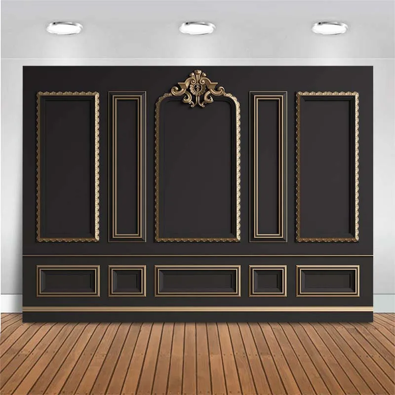 MOCSICKA أسود أخضر ريترو باب غرفة خلفيات للتصوير الفوتوغرافي لحفل زفاف عيد ميلاد صورة المتصل خلفية صور استوديو الدعائم