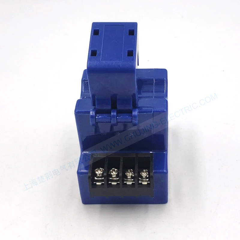 Adjustable AC din type clamp current transformer NO NC relay output 1.7-50A clamp CT sensor