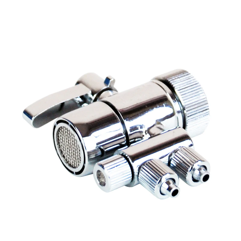 Адаптер для водопроводного крана 1/4 дюйма, запорный клапан для фильтра воды